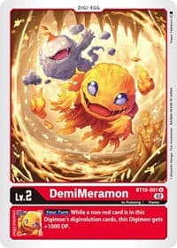 DemiMeramon - Xros Encounter - Digimon Card Game card