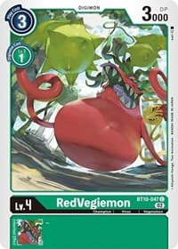 RedVegiemon - Xros Encounter - Digimon Card Game card