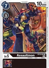 Assaultmon - Xros Encounter - Digimon Card Game card