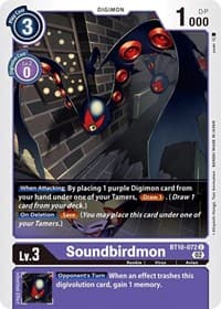 Soundbirdmon - Xros Encounter - Digimon Card Game card