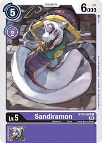 Sandiramon - Xros Encounter - Digimon Card Game card