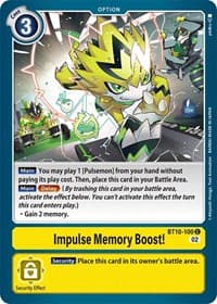 Impulse Memory Boost! - Xros Encounter - Digimon Card Game card