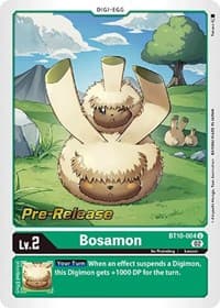 Bosamon - Xros Encounter Pre-Release Cards - Digimon Card Game card
