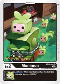 Monimon - Xros Encounter Pre-Release Cards - Digimon Card Game card