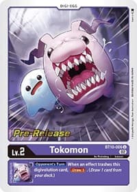 Tokomon - Xros Encounter Pre-Release Cards - Digimon Card Game card