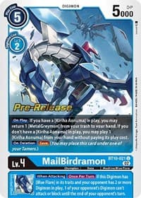 MailBirdramon - Xros Encounter Pre-Release Cards - Digimon Card Game card