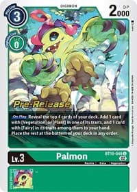 Palmon - Xros Encounter Pre-Release Cards - Digimon Card Game card