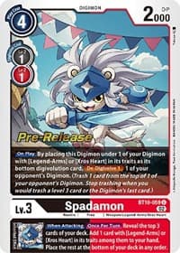 Spadamon - Xros Encounter Pre-Release Cards - Digimon Card Game card