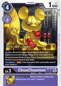 ChuuChuumon - Xros Encounter Pre-Release Cards - Digimon Card Game card