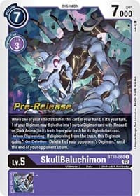 SkullBaluchimon - Xros Encounter Pre-Release Cards - Digimon Card Game card