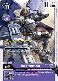 Beelzemon - Xros Encounter Pre-Release Cards - Digimon Card Game card