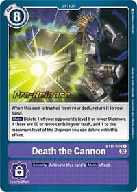 Death the Cannon - Xros Encounter Pre-Release Cards - Digimon Card Game card