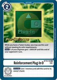 Reinforcement Plug-In 0 - Xros Encounter Pre-Release Cards - Digimon Card Game card