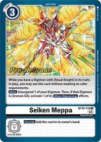 Seiken Meppa - Xros Encounter Pre-Release Cards - Digimon Card Game card