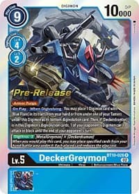 DeckerGreymon - Xros Encounter Pre-Release Cards - Digimon Card Game card