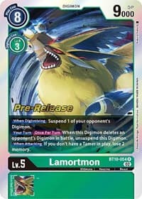 Lamortmon - Xros Encounter Pre-Release Cards - Digimon Card Game card