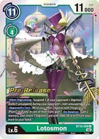 Lotosmon - Xros Encounter Pre-Release Cards - Digimon Card Game card