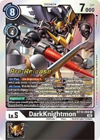 DarkKnightmon - Xros Encounter Pre-Release Cards - Digimon Card Game card
