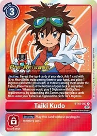 Taiki Kudo - Xros Encounter Pre-Release Cards - Digimon Card Game card