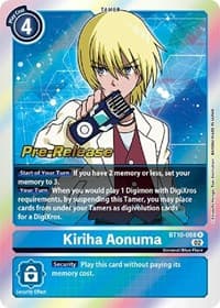 Kiriha Aonuma - Xros Encounter Pre-Release Cards - Digimon Card Game card