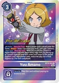 Yuu Amano - Xros Encounter Pre-Release Cards - Digimon Card Game card