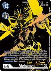 Alphamon (Xros Encounter Ghost Rare) - Double Diamond - Digimon Card Game card