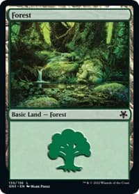Forest (135) - Magic Game Night: Free-For-All - Magic: The Gathering card