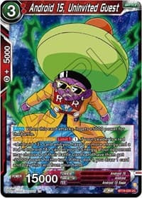 Android 15, Uninvited Guest - Fighter's Ambition - Dragon Ball Super: Masters card