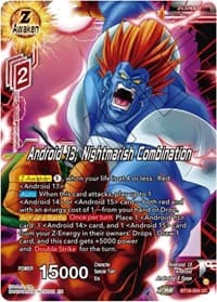 Android 13, Nightmarish Combination - Fighter's Ambition - Dragon Ball Super: Masters card