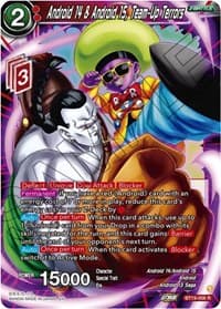 Android 14 & Android 15, Team-Up Terrors - Fighter's Ambition - Dragon Ball Super: Masters card