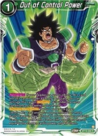 Out of Control Power - Fighter's Ambition - Dragon Ball Super: Masters card