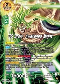 SS Broly, Awakened Might - Fighter's Ambition - Dragon Ball Super: Masters card