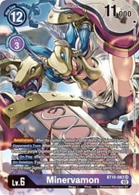 Minervamon (Alternate Art) - Xros Encounter - Digimon Card Game card