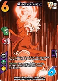 Katsuki Bakugo (Serial Numbered) - UniVersus: My Hero Academia: Heroes Clash - UniVersus card