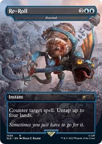 Re-Roll - Rewind (Borderless) - Secret Lair Drop Series - Magic: The Gathering card