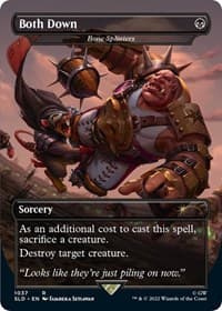 Both Down - Bone Splinters (Borderless) - Secret Lair Drop Series - Magic: The Gathering card