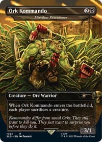 Ork Kommando - Merciless Executioner (Borderless) - Secret Lair Drop Series - Magic: The Gathering card