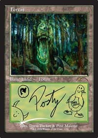 Forest (Post Malone) - Secret Lair Drop Series - Magic: The Gathering card