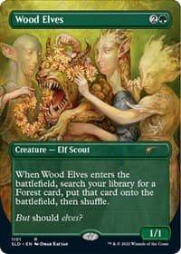 Wood Elves (1101) - Secret Lair Drop Series - Magic: The Gathering card