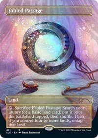 Fabled Passage (Borderless) (Galaxy Foil) - Secret Lair Drop Series - Magic: The Gathering card