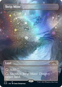 Strip Mine (Borderless) (Galaxy Foil) - Secret Lair Drop Series - Magic: The Gathering card