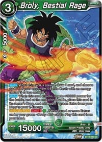 Broly, Bestial Rage - Fighter's Ambition - Dragon Ball Super: Masters card