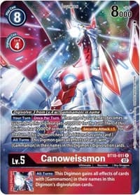 Canoweissmon (Alternate Art) - Xros Encounter - Digimon Card Game card