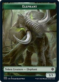 Elephant // Thopter Double-Sided Token - Starter Commander Decks - Magic: The Gathering card