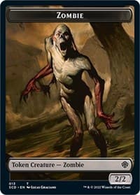 Zombie // Zombie Knight Double-Sided Token - Starter Commander Decks - Magic: The Gathering card