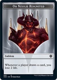 Emblem - Ob Nixilis Reignited Double-Sided Token - Starter Commander Decks - Magic: The Gathering card