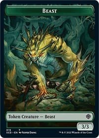 Beast Double-Sided Token - Starter Commander Decks - Magic: The Gathering card