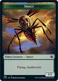 Insect // Human Warrior Double-Sided Token - Starter Commander Decks - Magic: The Gathering card