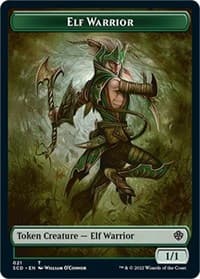 Elf Warrior // Soldier Double-Sided Token - Starter Commander Decks - Magic: The Gathering card