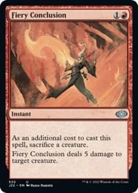 Fiery Conclusion - Jumpstart 2022 - Magic: The Gathering card